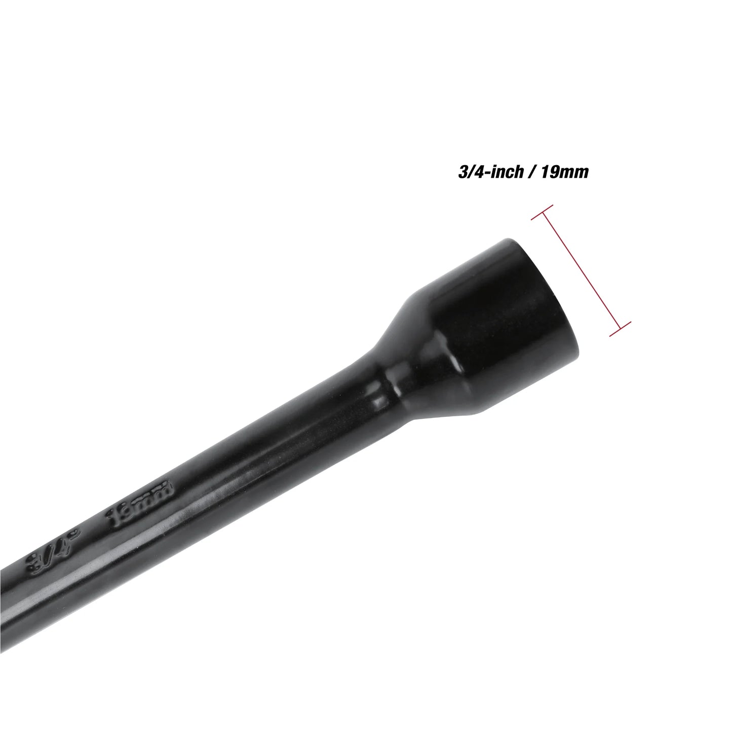 Heavy Duty Lug Wrench, Carbon Steel, Tire Iron 20-inch, Black