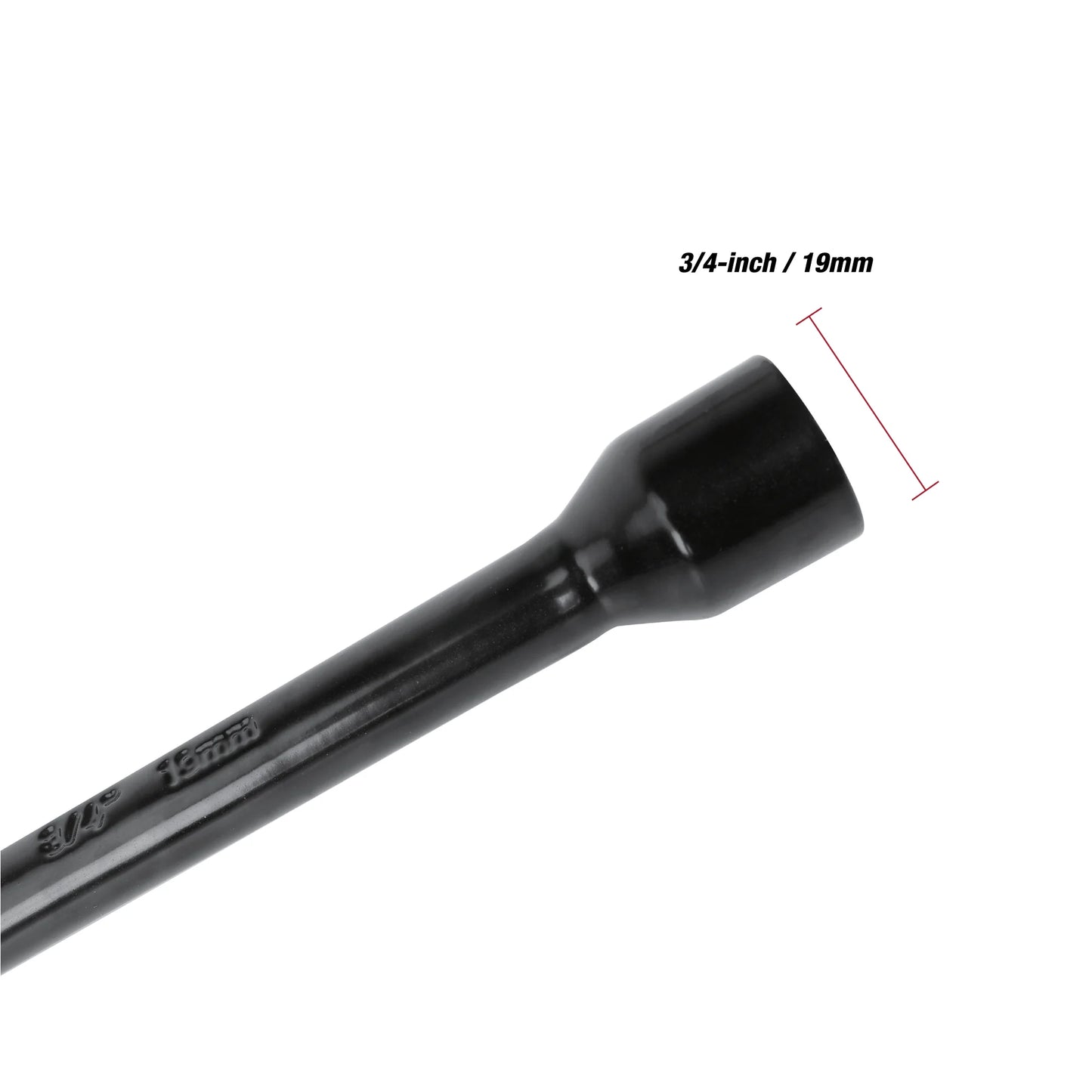 Heavy Duty Lug Wrench, Carbon Steel, Tire Iron 16-inch, Black