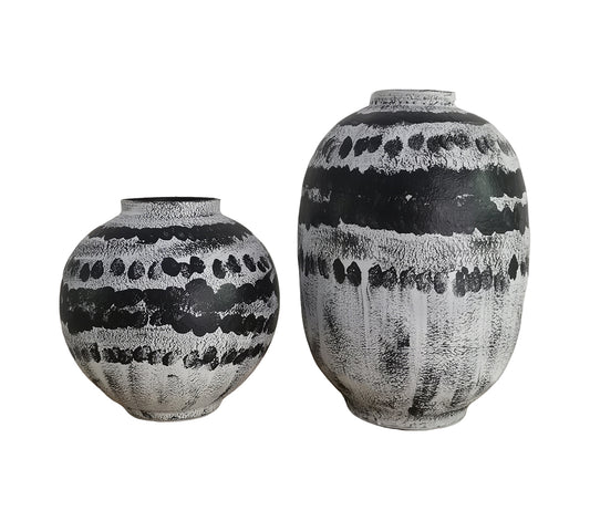 SMALL VASE BLK/WHT IN HARMONY